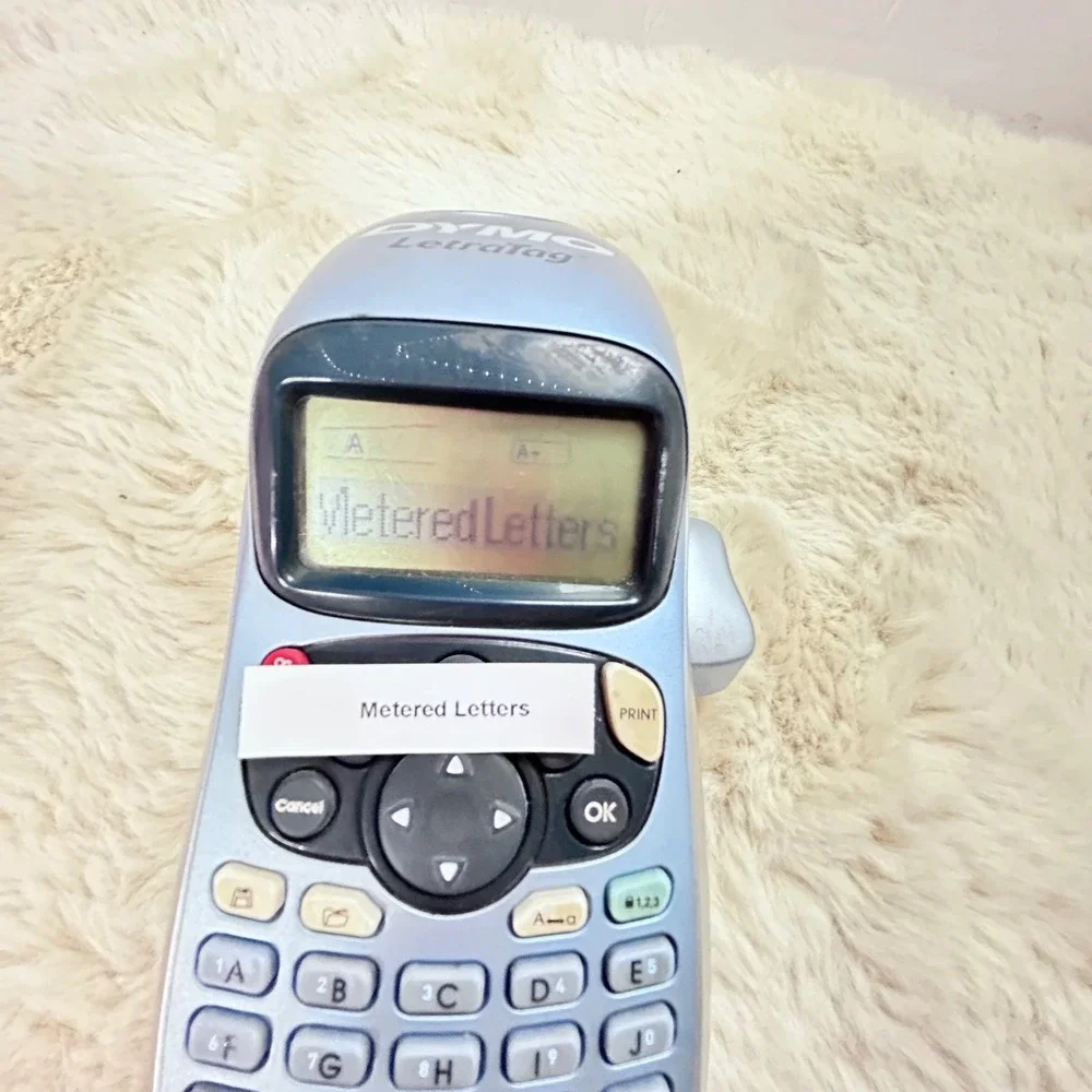 DYMO LetraTag Electronic Label Maker with QWERTY Keyboard‎ Blue Silver